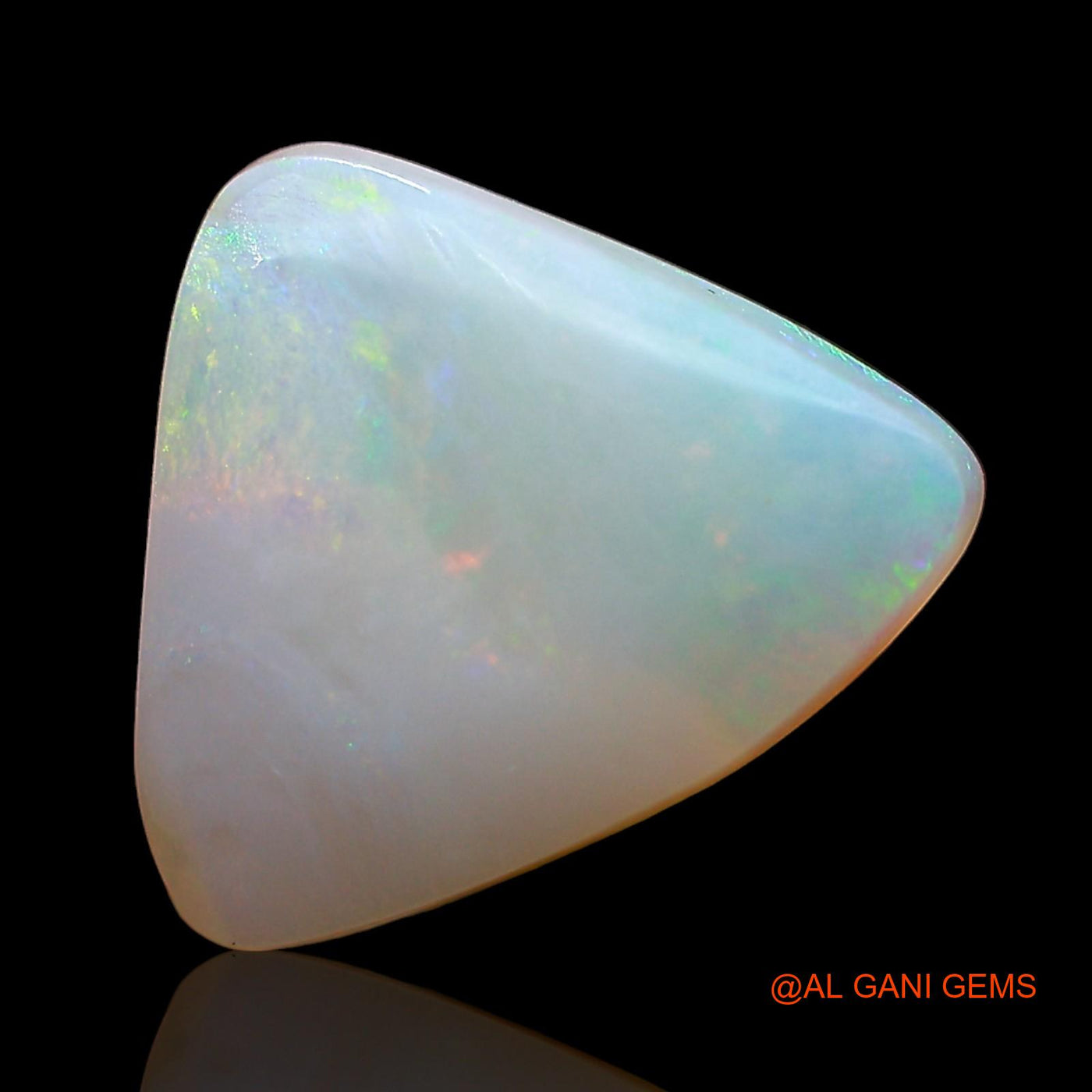 Natural Fire Opal Gemstone 3.00 Cts Loose Trillion Cabochon From Australia 12x10x4 mm AD-531