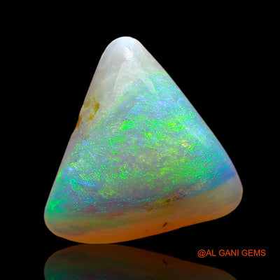 3.00 Cts Natural Australian Fire Opal Loose Gemstone Trillion Cabochon 11x10x4 mm AD-532
