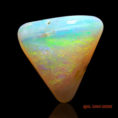 3.00 Cts Natural Australian Fire Opal Loose Gemstone Trillion Cabochon 11x10x4 mm AD-532