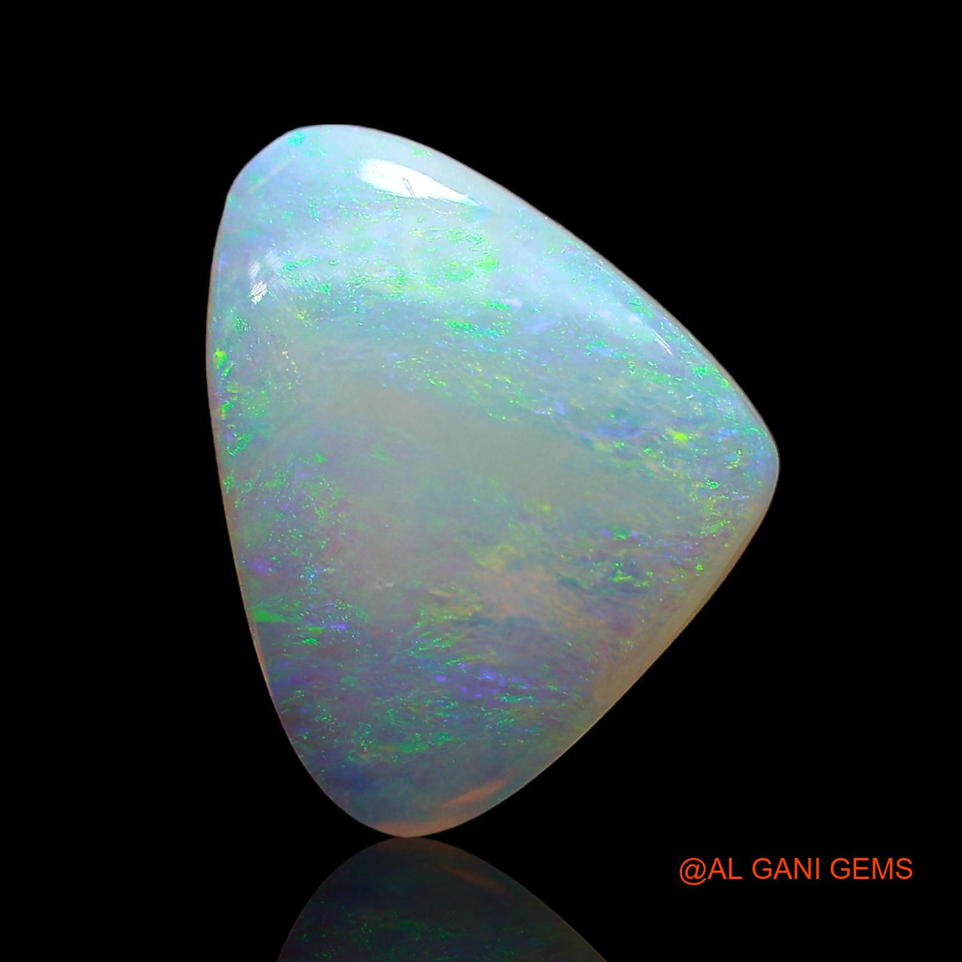Natural Untreated Fire Opal Loose Gemstone Trillion Cabochon From Australia 2.00 Cts 11x10x2 mm AD-535