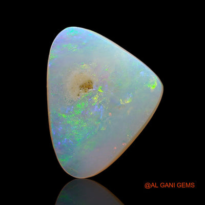 Natural Untreated Fire Opal Loose Gemstone Trillion Cabochon From Australia 2.00 Cts 11x10x2 mm AD-535