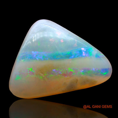 3.00 Cts Natural Australian Fire Opal Trillion Cabochon Loose Gemstone For Jewelry 13x9x4 mm AD-536
