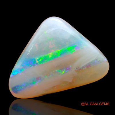 3.00 Cts Natural Australian Fire Opal Trillion Cabochon Loose Gemstone For Jewelry 13x9x4 mm AD-536
