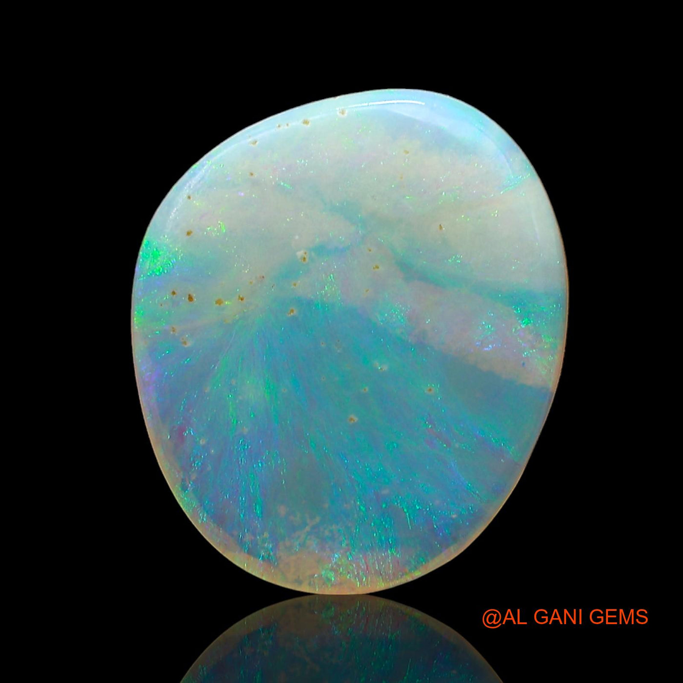 2.00 Cts Natural Australian Fire Opal Loose Gemstone Fancy Cabochon 13x11x2 mm AD-537