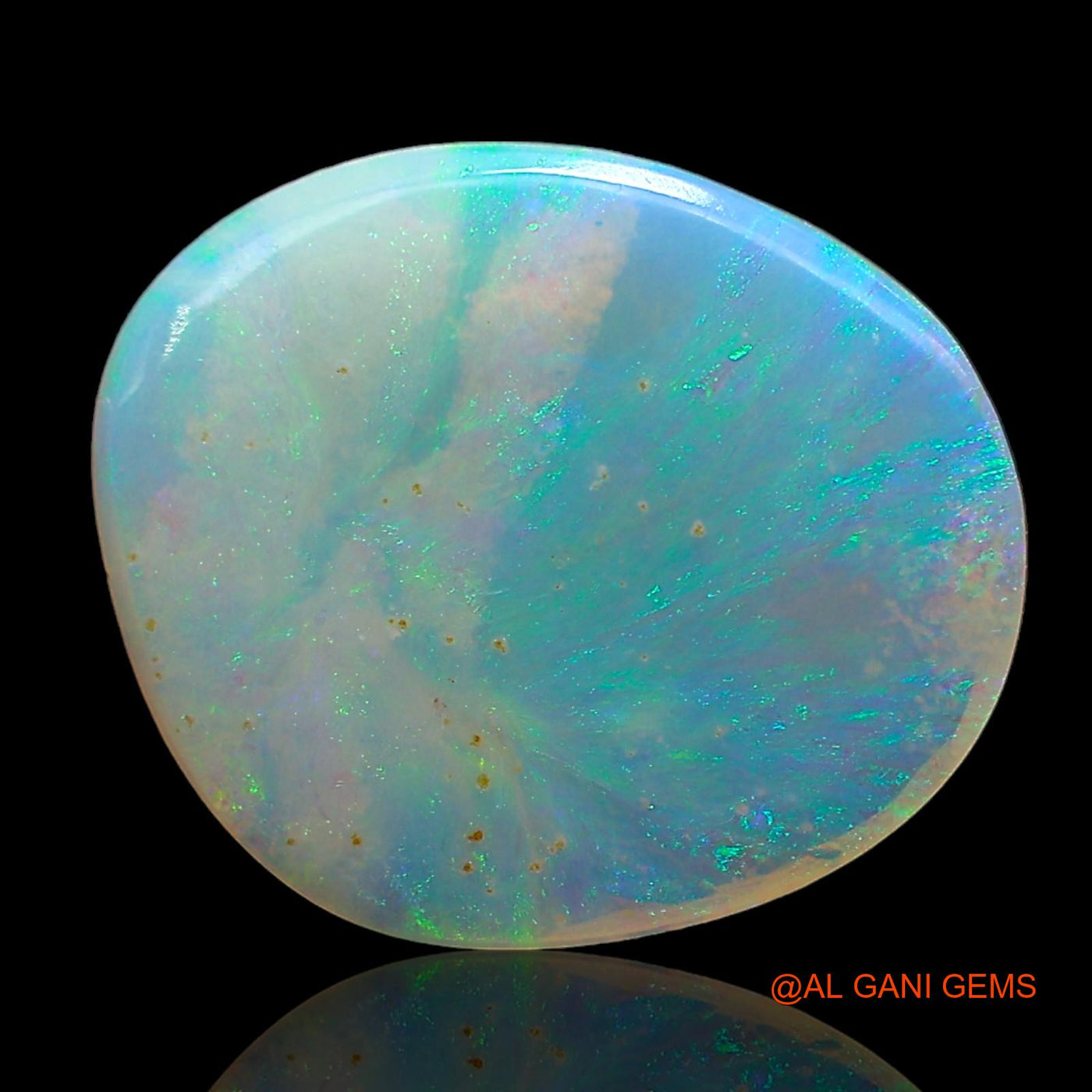 2.00 Cts Natural Australian Fire Opal Loose Gemstone Fancy Cabochon 13x11x2 mm AD-537