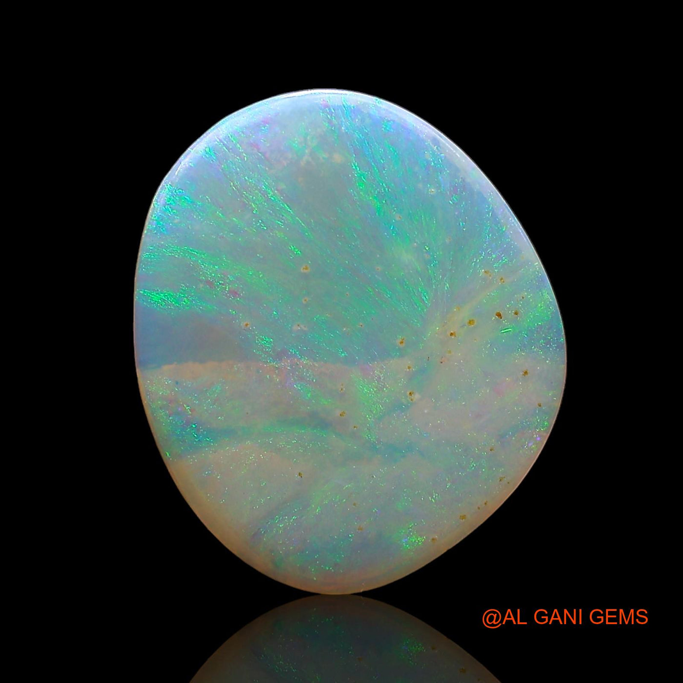 2.00 Cts Natural Australian Fire Opal Loose Gemstone Fancy Cabochon 13x11x2 mm AD-537