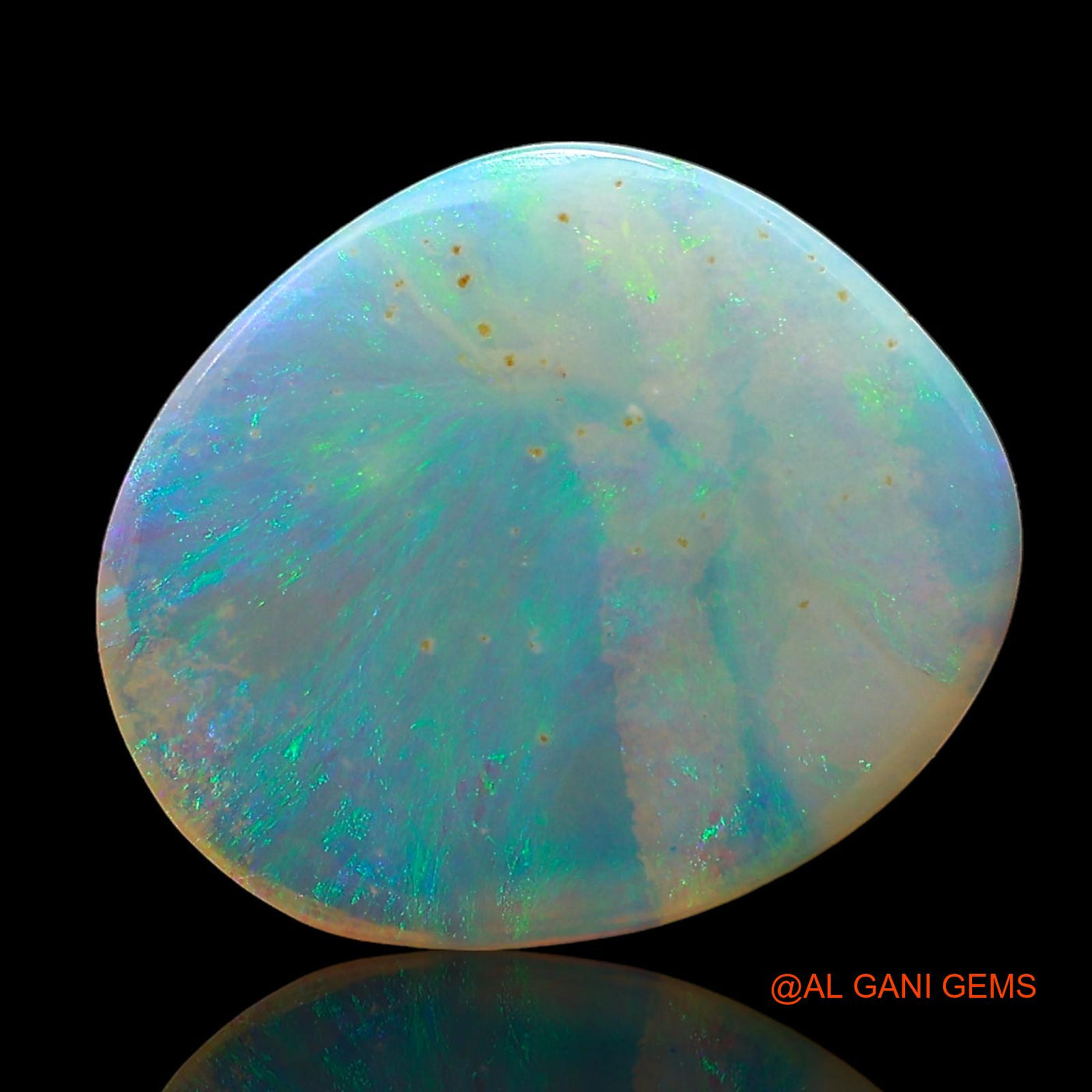 2.00 Cts Natural Australian Fire Opal Loose Gemstone Fancy Cabochon 13x11x2 mm AD-537