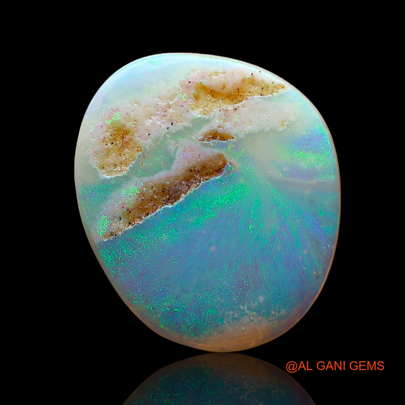 2.00 Cts Natural Australian Fire Opal Loose Gemstone Fancy Cabochon 13x11x2 mm AD-537