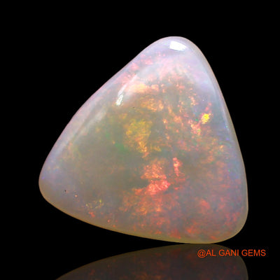 Natural Fire Opal Gemstone 2.00 Cts Loose Trillion Cabochon From Australia 11x11x2 mm AD-538