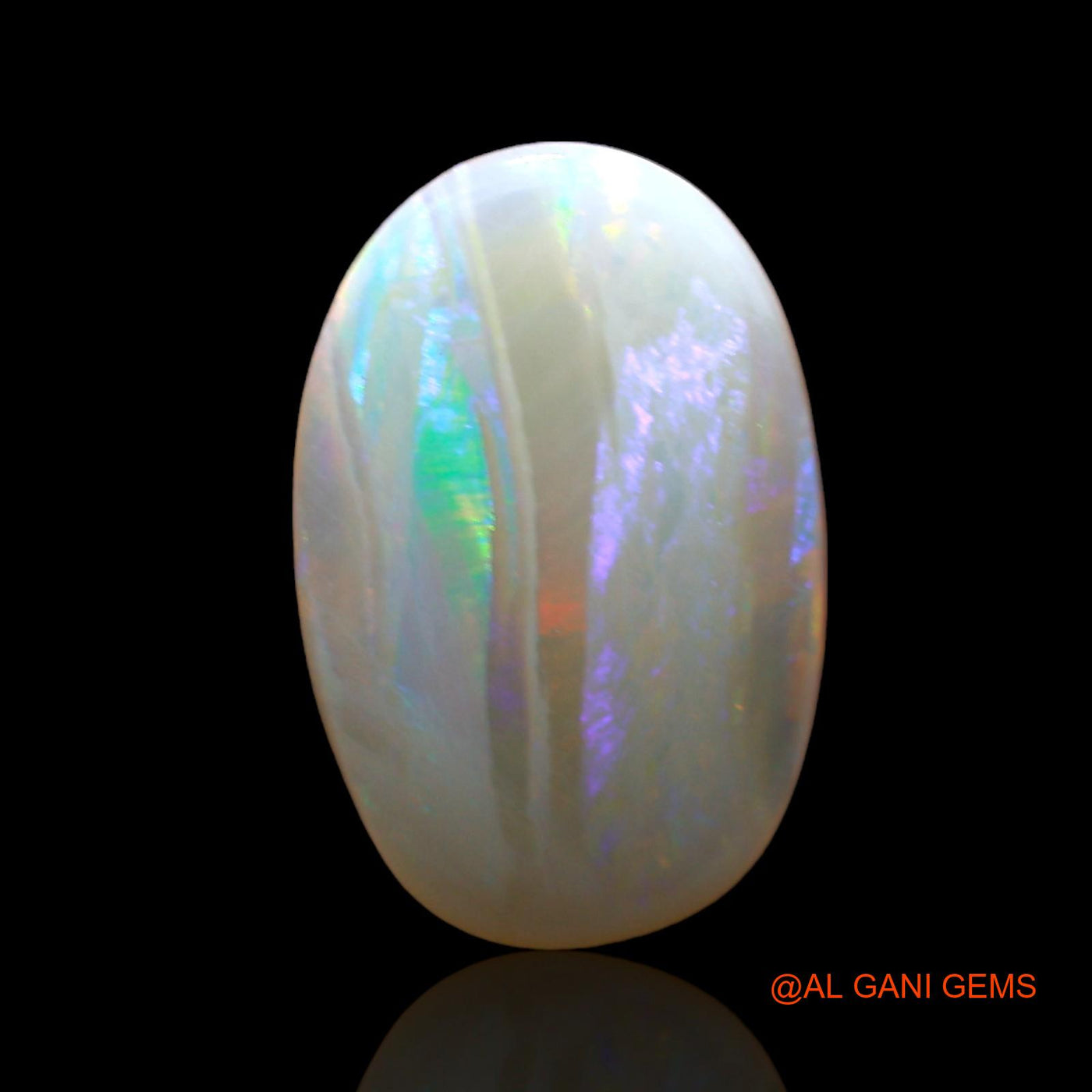 2.00 Cts Unheated Australian Fire Opal Loose Gemstone Oval Cabochon Natural 14x9x2 mm AD-539