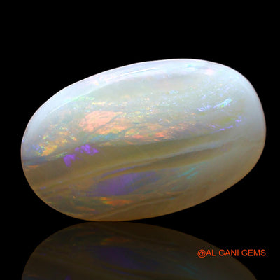 2.00 Cts Unheated Australian Fire Opal Loose Gemstone Oval Cabochon Natural 14x9x2 mm AD-539