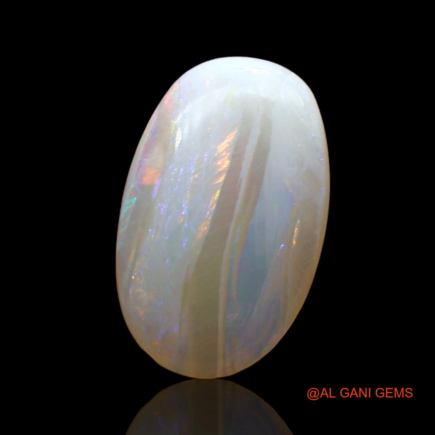 2.00 Cts Unheated Australian Fire Opal Loose Gemstone Oval Cabochon Natural 14x9x2 mm AD-539