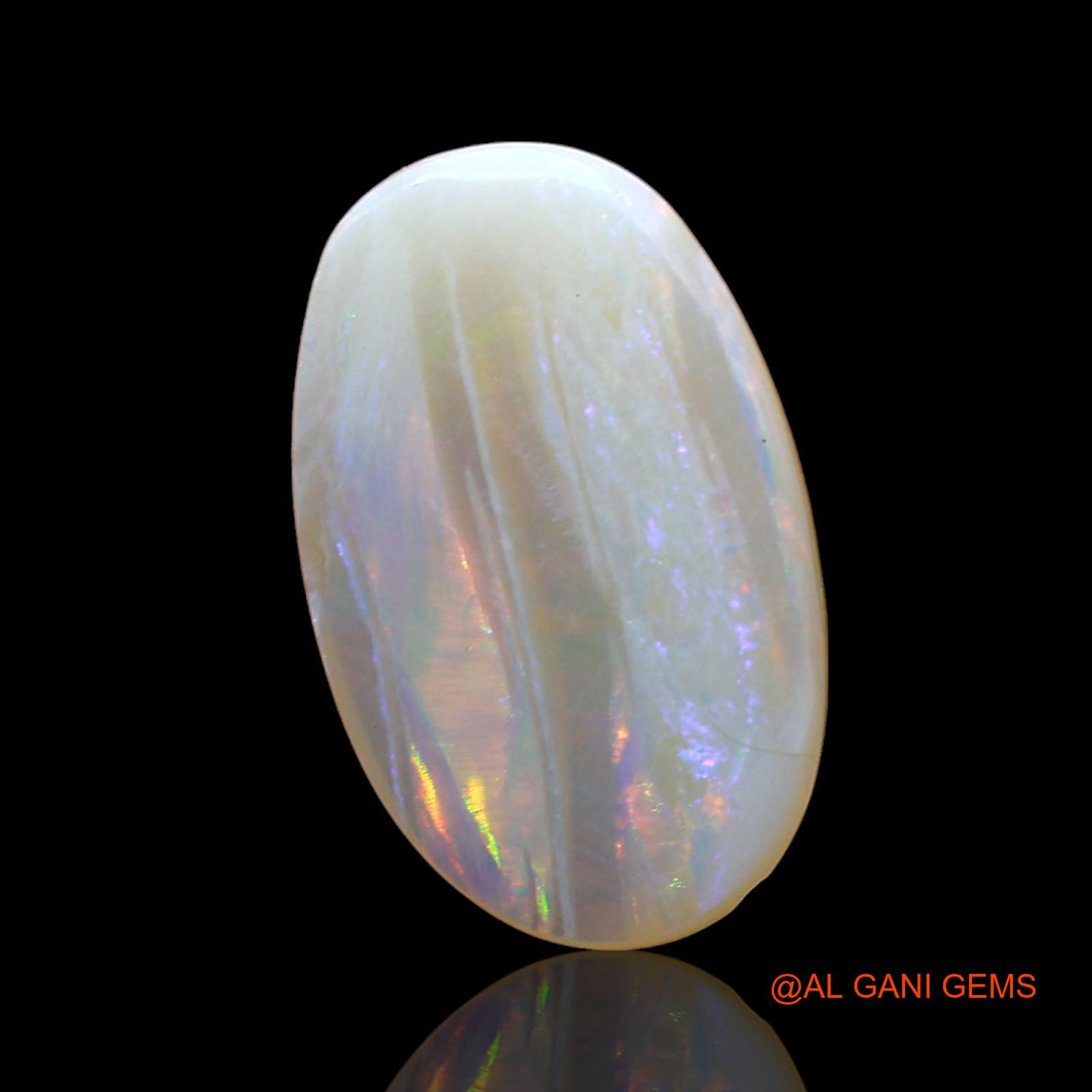 2.00 Cts Unheated Australian Fire Opal Loose Gemstone Oval Cabochon Natural 14x9x2 mm AD-539