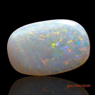 Natural Untreated Fire Opal Loose Gemstone Oval Cabochon From Australia 2.00 Cts 13x8x3 mm AD-540