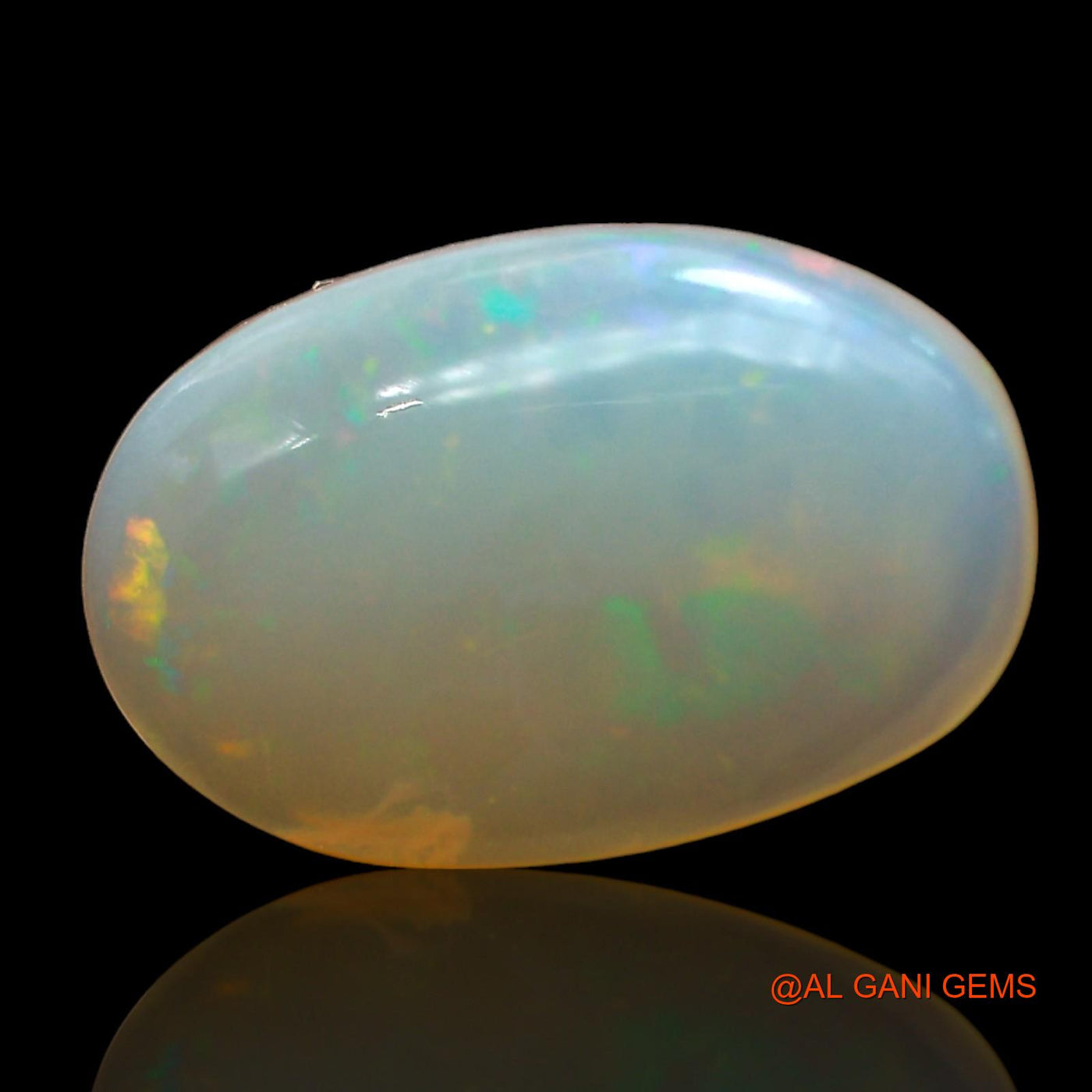 3.00 Cts Natural Australian Fire Opal Oval Cabochon Loose Gemstone For Jewelry 14x9x4 mm AD-541