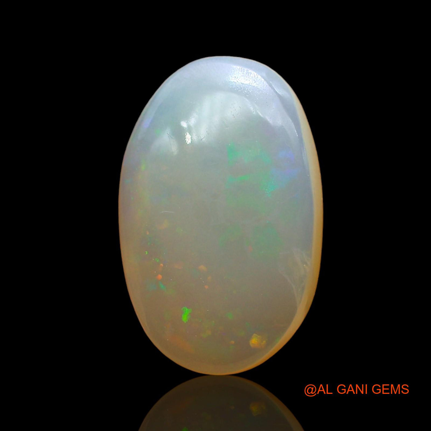 3.00 Cts Natural Australian Fire Opal Oval Cabochon Loose Gemstone For Jewelry 14x9x4 mm AD-541