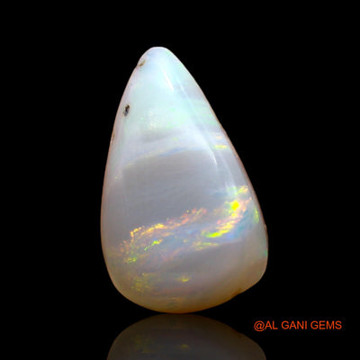 3.00 Cts Natural Australian Fire Opal Loose Gemstone Pear Cabochon 14x9x5 mm AD-542