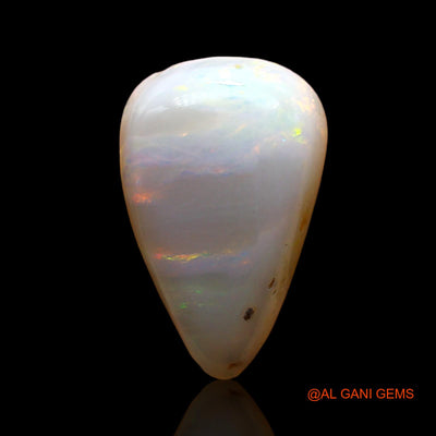 3.00 Cts Natural Australian Fire Opal Loose Gemstone Pear Cabochon 14x9x5 mm AD-542