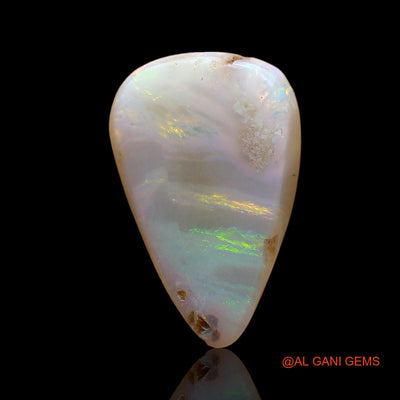 3.00 Cts Natural Australian Fire Opal Loose Gemstone Pear Cabochon 14x9x5 mm AD-542