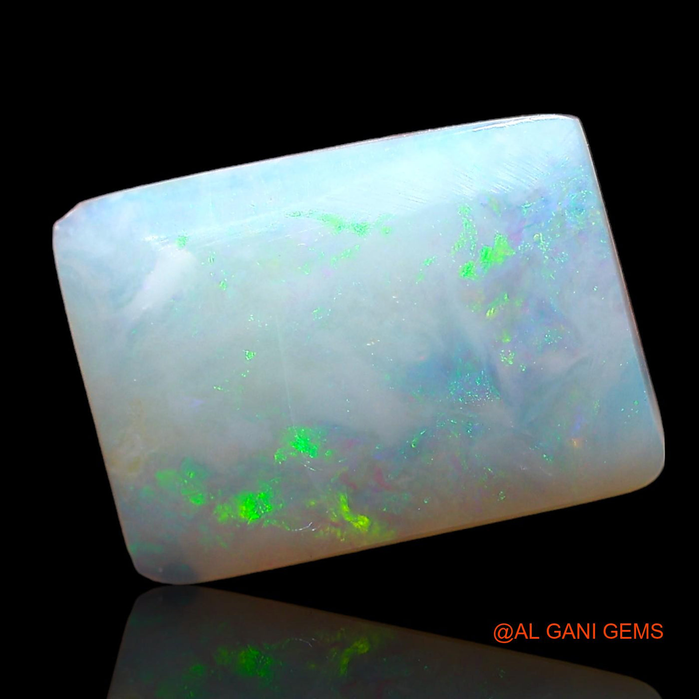 2.00 Cts Unheated Australian Fire Opal Loose Gemstone Square Cabochon Natural 12x9x3 mm AD-544