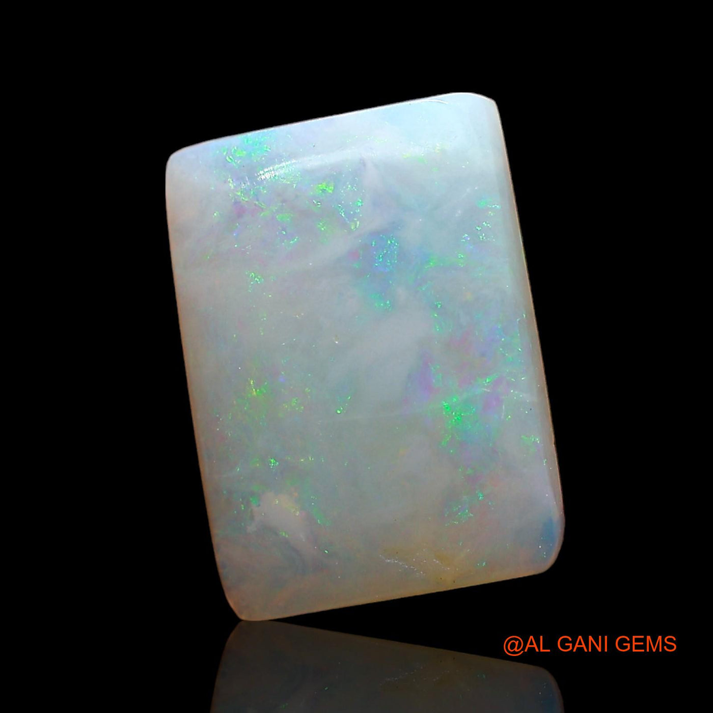 2.00 Cts Unheated Australian Fire Opal Loose Gemstone Square Cabochon Natural 12x9x3 mm AD-544