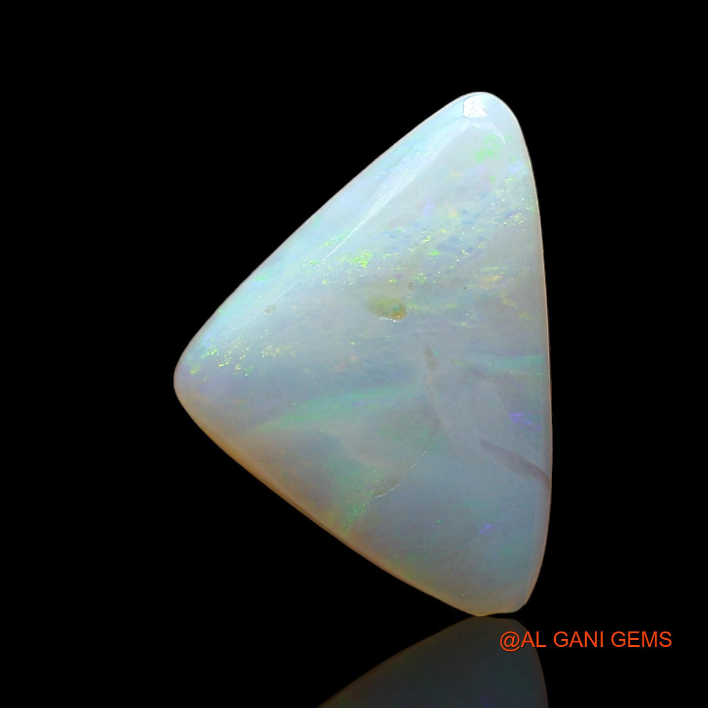 Natural Fire Opal Gemstone 2.00 Cts Loose Trillion Cabochon From Australia 12x10x2 mm AD-546