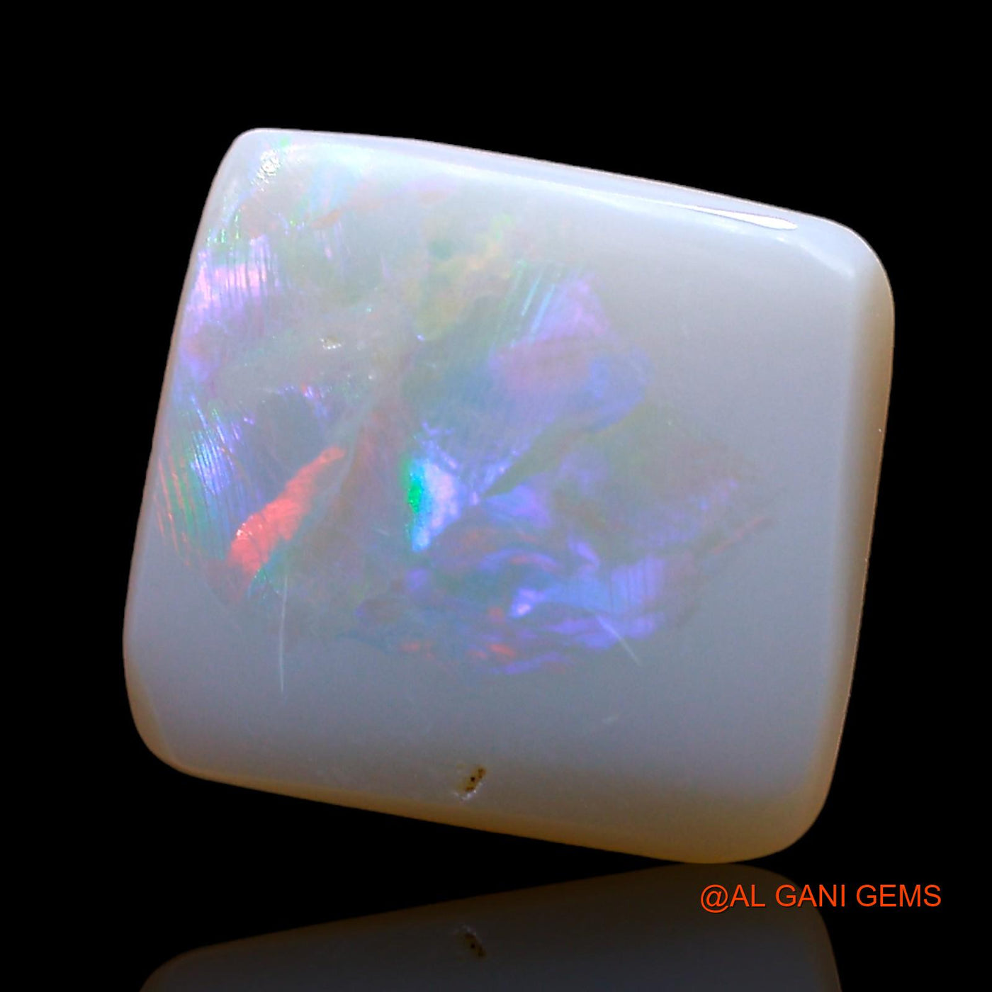 2.00 Cts Natural Australian Fire Opal Loose Gemstone Square Cabochon 11x10x2 mm AD-547