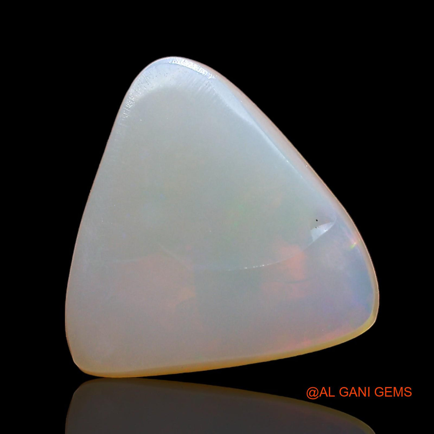 Natural Untreated Fire Opal Loose Gemstone Trillion Cabochon From Australia 2.00 Cts 11x11x3 mm AD-548
