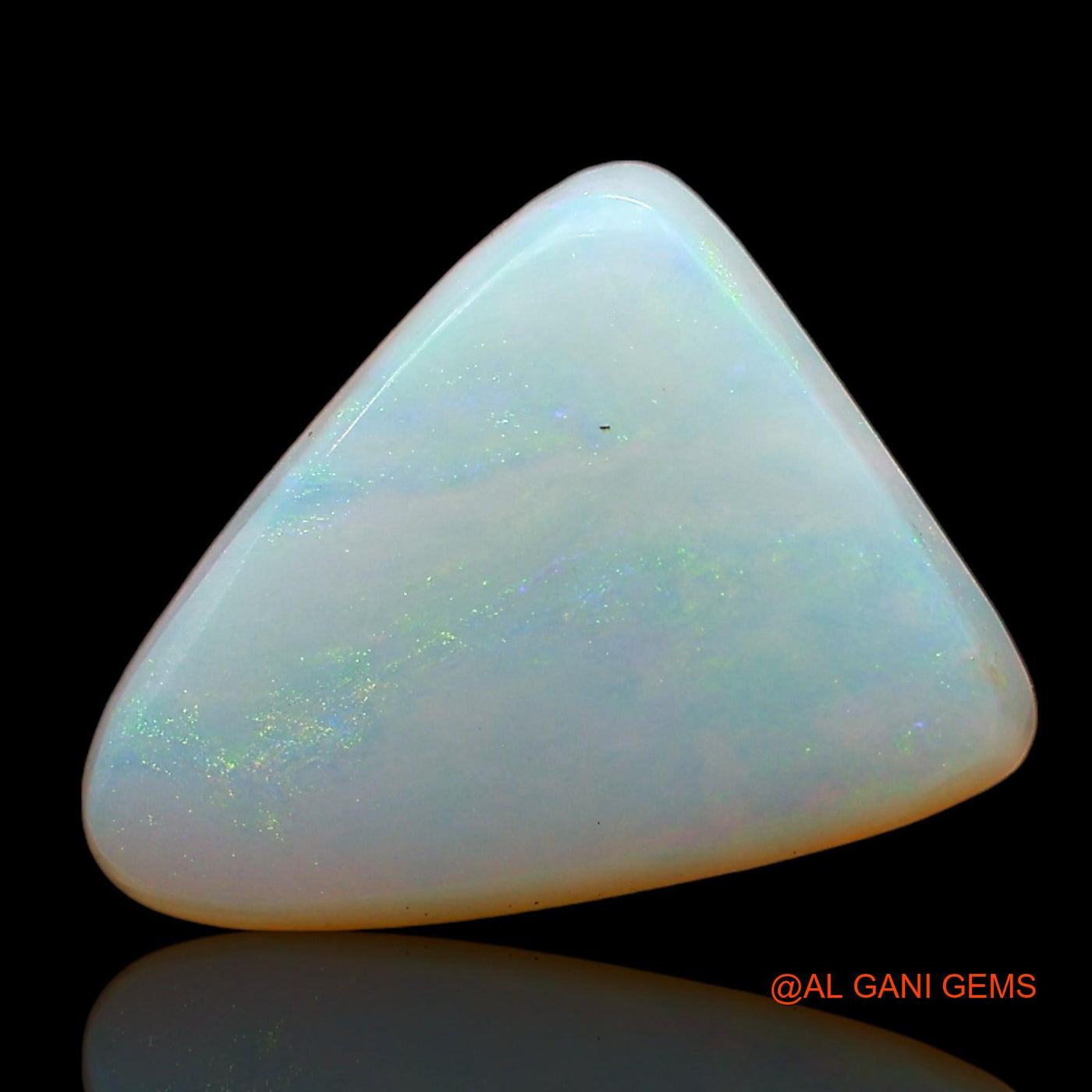 3.00 Cts Natural Australian Fire Opal Loose Gemstone Trillion Cabochon 12x10x3 mm AD-549