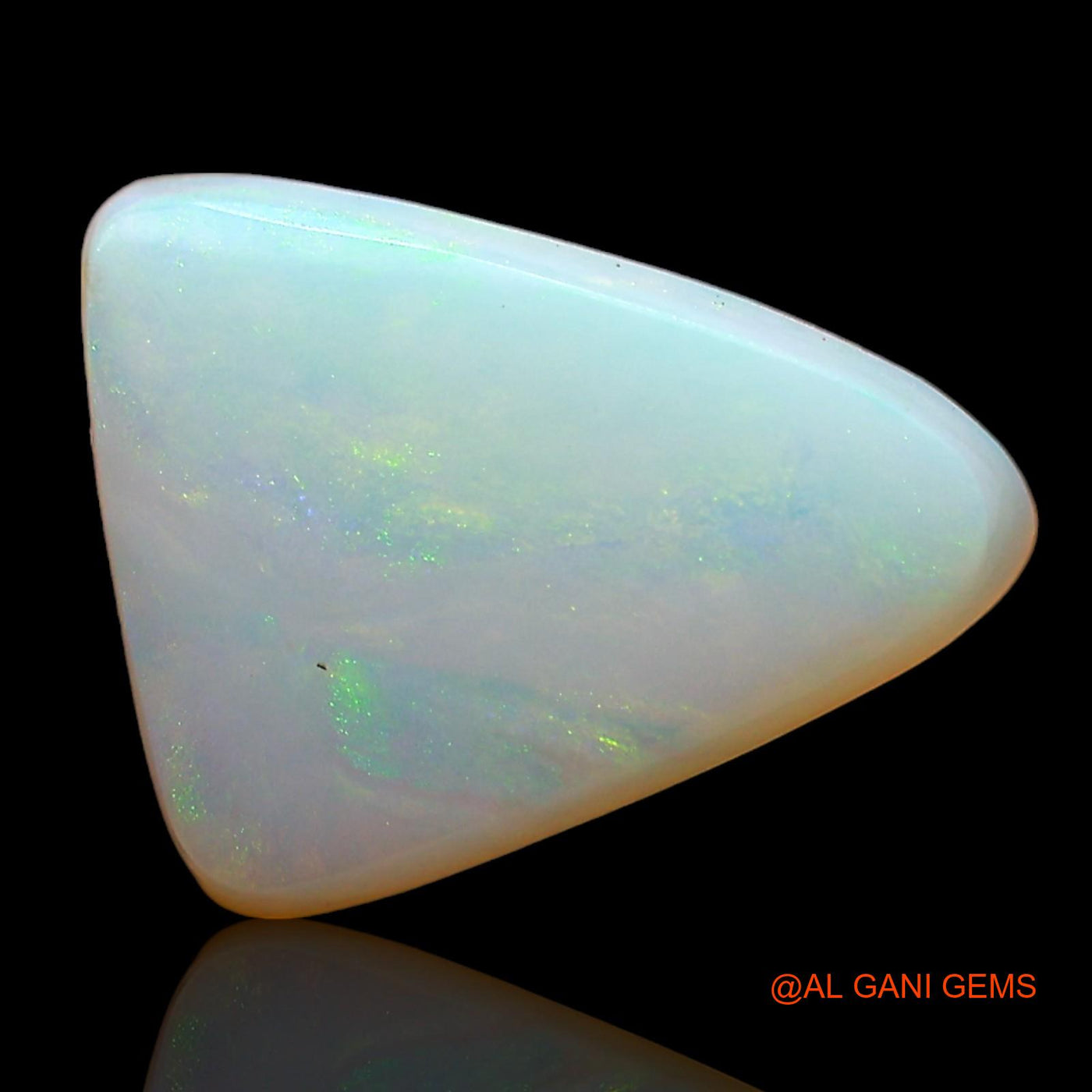 3.00 Cts Natural Australian Fire Opal Loose Gemstone Trillion Cabochon 12x10x3 mm AD-549