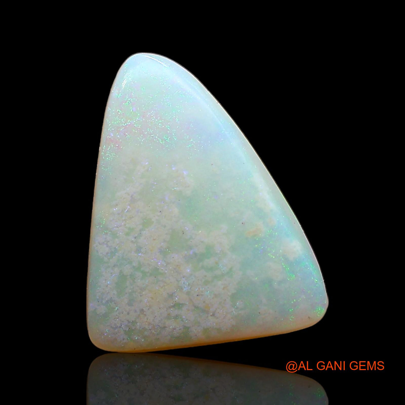 3.00 Cts Natural Australian Fire Opal Loose Gemstone Trillion Cabochon 12x10x3 mm AD-549