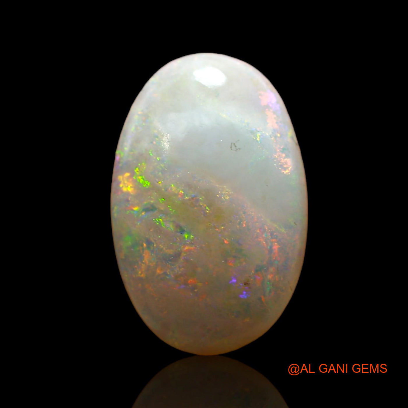 4.00 Cts Natural Australian Fire Opal Oval Cabochon Loose Gemstone For Jewelry 15x10x4 mm AD-54