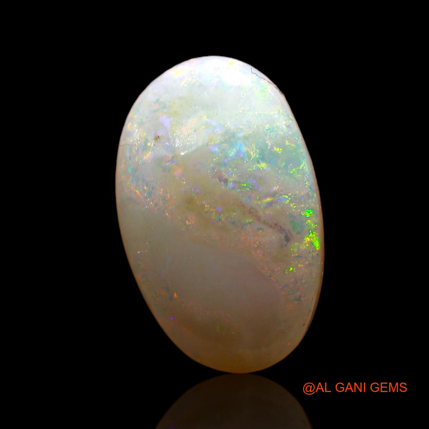 4.00 Cts Natural Australian Fire Opal Oval Cabochon Loose Gemstone For Jewelry 15x10x4 mm AD-54