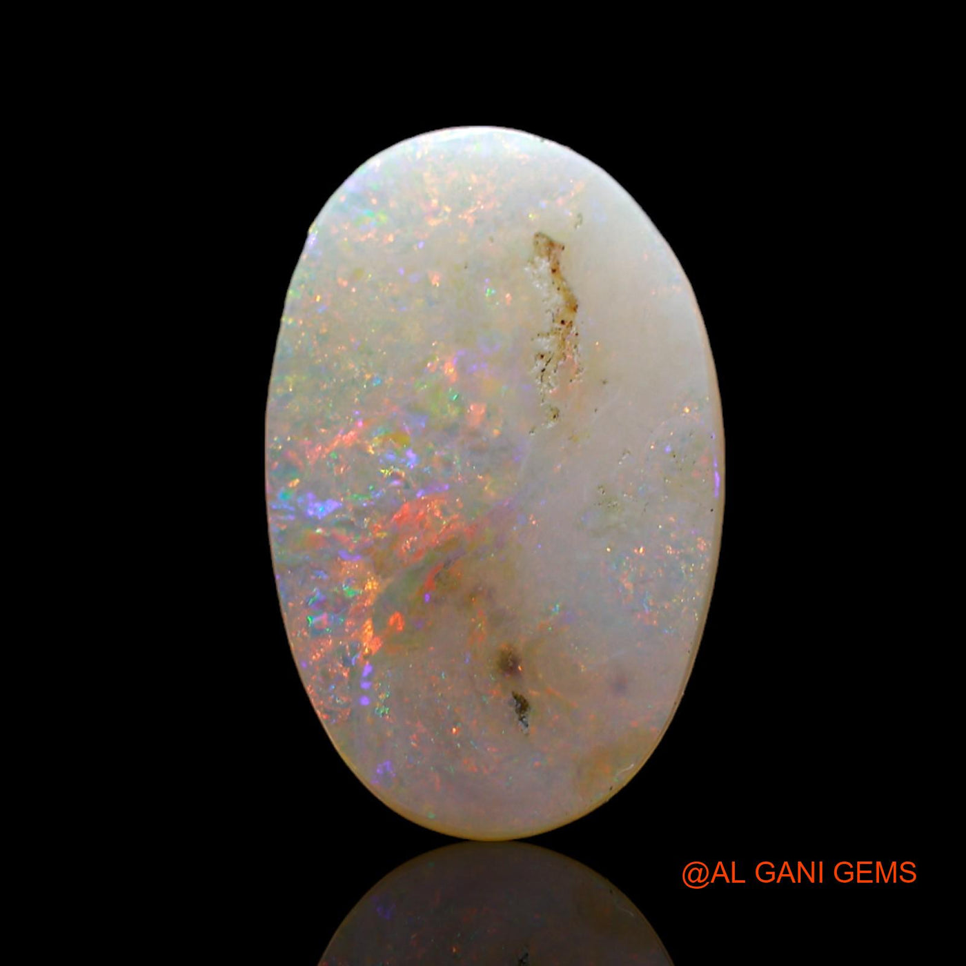4.00 Cts Natural Australian Fire Opal Oval Cabochon Loose Gemstone For Jewelry 15x10x4 mm AD-54