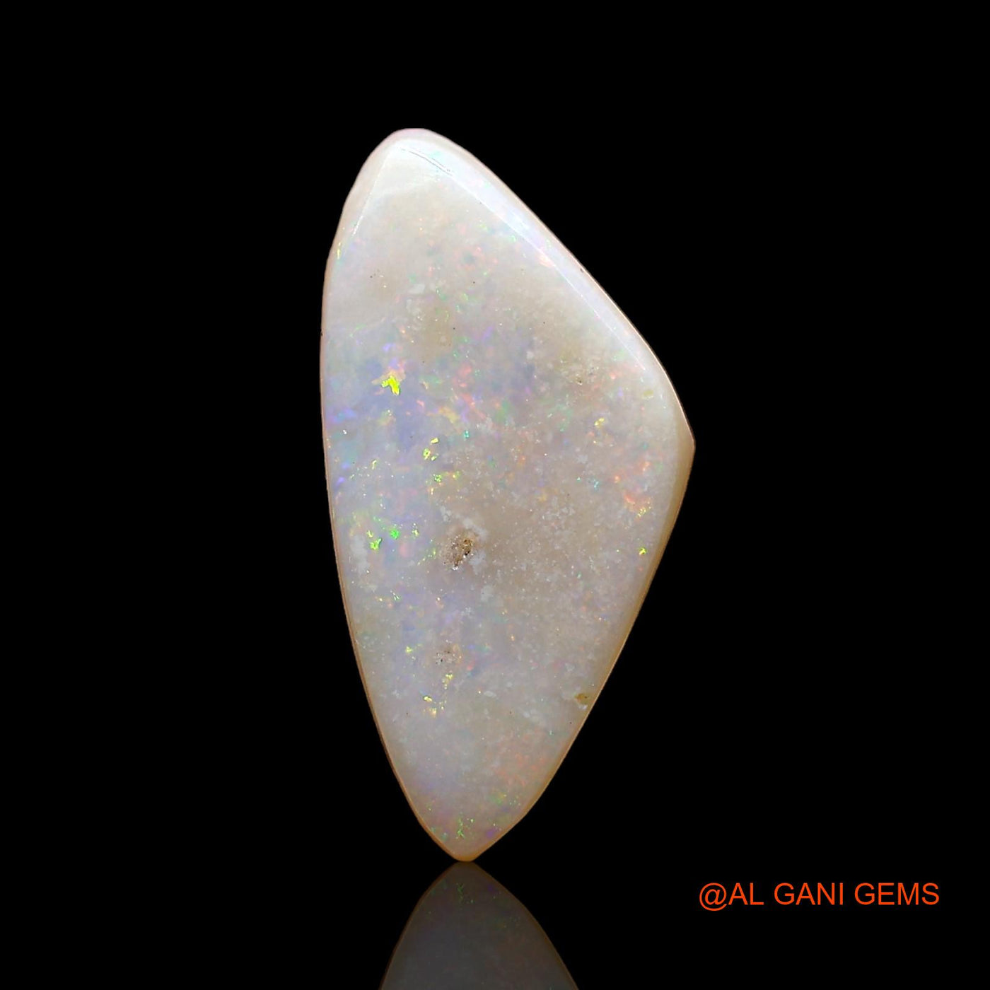 Natural Fire Opal Gemstone 2.00 Cts Loose Fancy Cabochon From Australia 16x8x3 mm AD-551