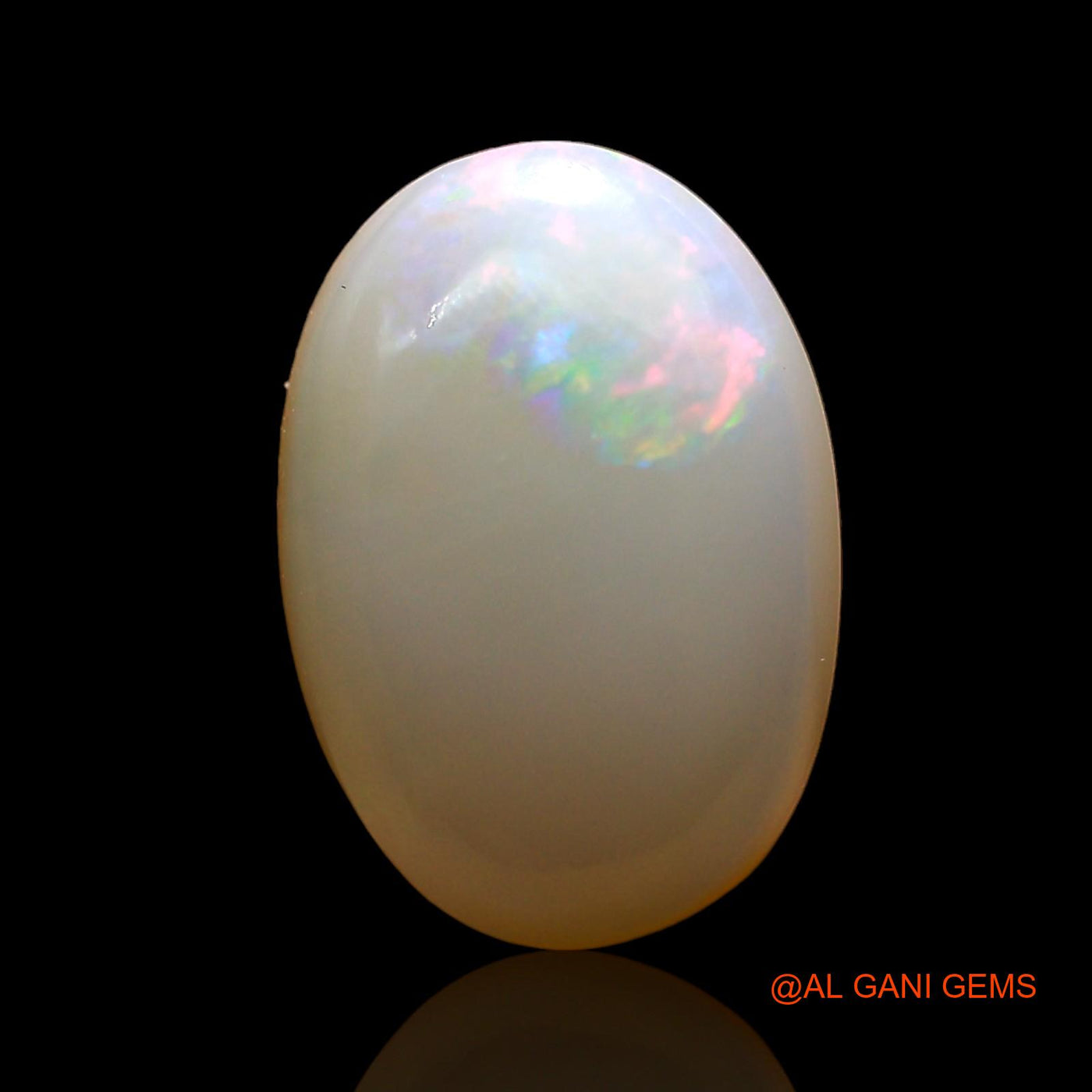 Natural Fire Opal Gemstone 4.00 Cts Loose Oval Cabochon From Australia 14x9x4 mm AD-552