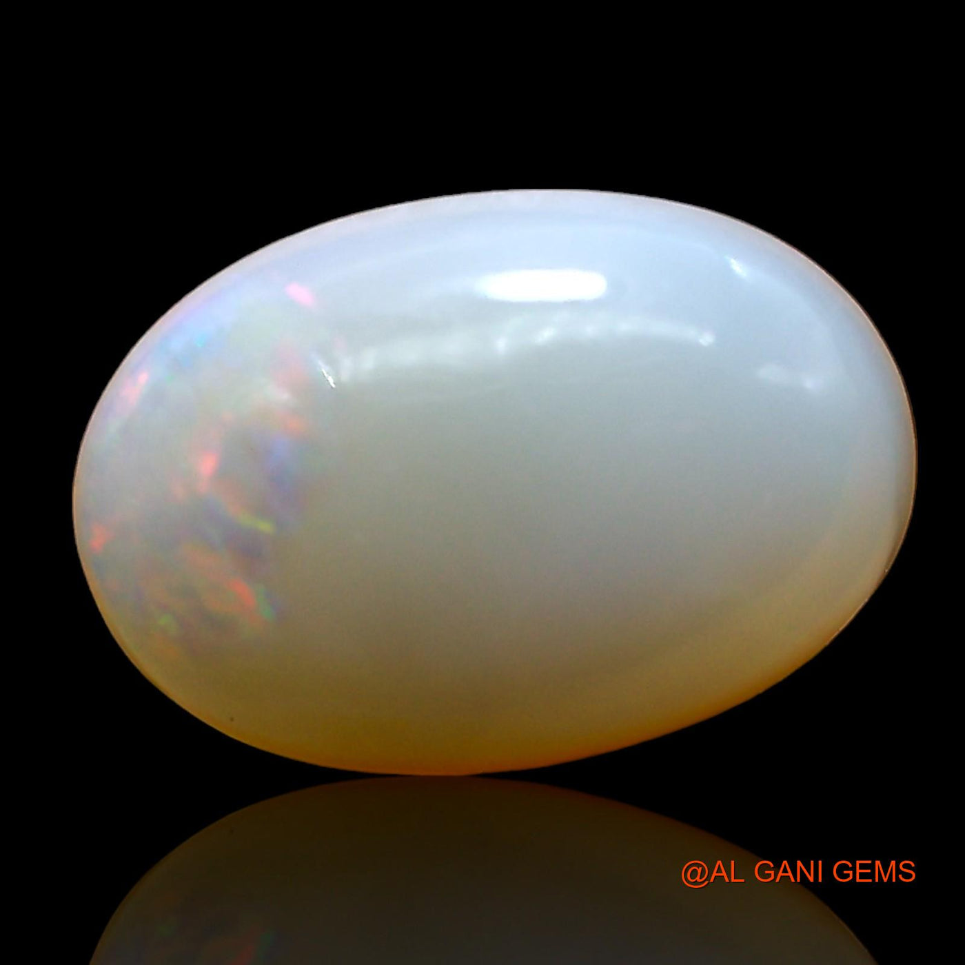 Natural Fire Opal Gemstone 4.00 Cts Loose Oval Cabochon From Australia 14x9x4 mm AD-552