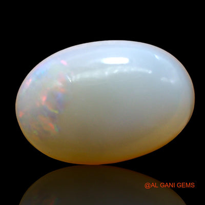 Natural Fire Opal Gemstone 4.00 Cts Loose Oval Cabochon From Australia 14x9x4 mm AD-552