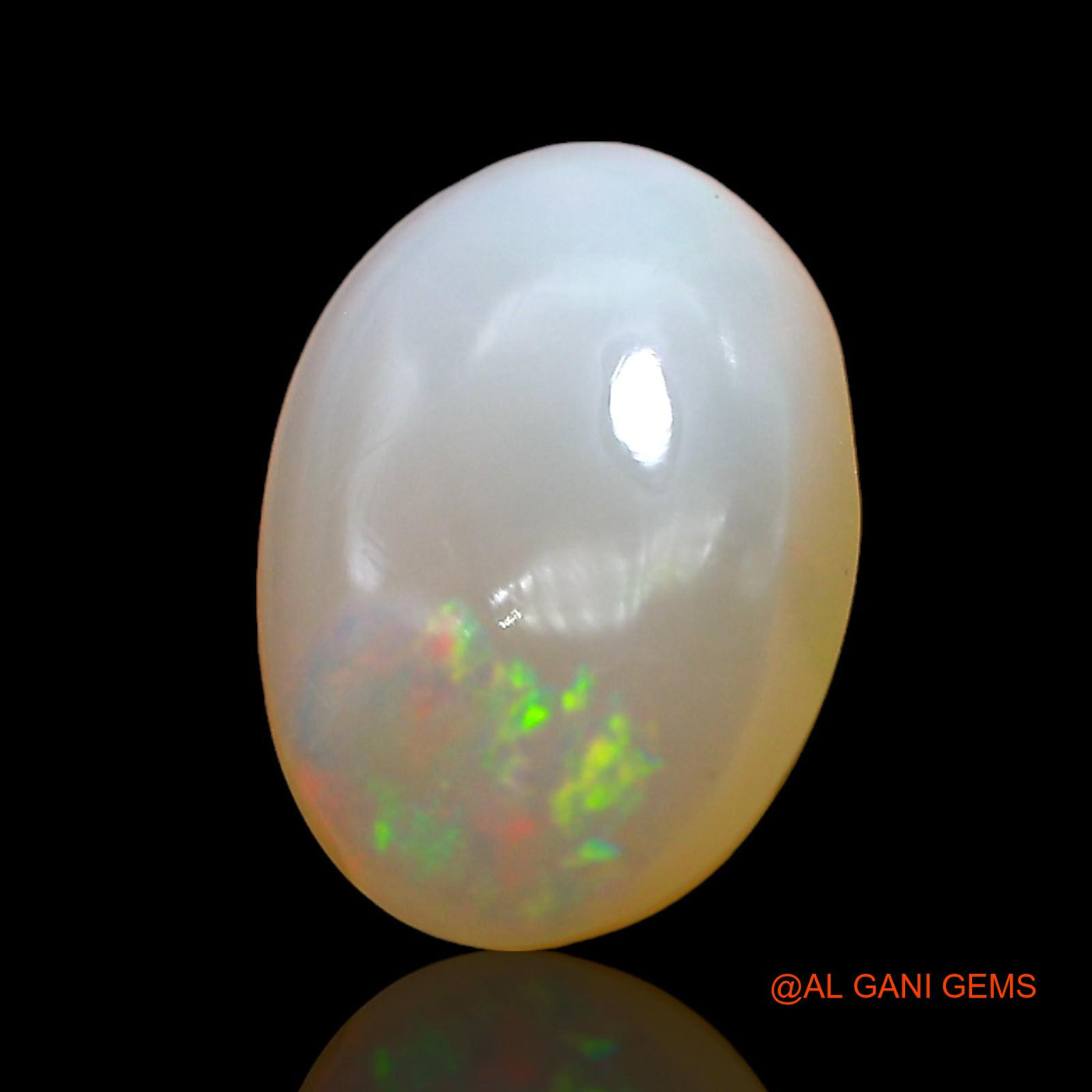 Natural Fire Opal Gemstone 4.00 Cts Loose Oval Cabochon From Australia 14x9x4 mm AD-552
