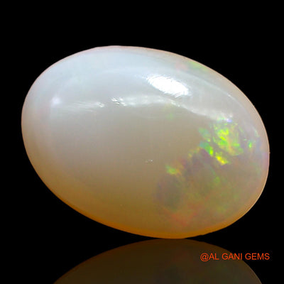 Natural Fire Opal Gemstone 4.00 Cts Loose Oval Cabochon From Australia 14x9x4 mm AD-552