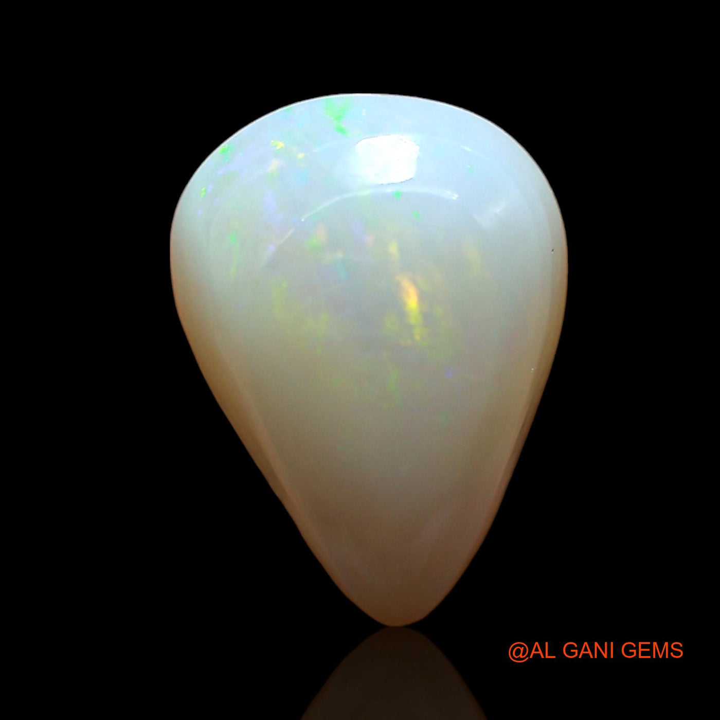 4.00 Cts Natural Australian Fire Opal Pear Cabochon Loose Gemstone For Jewelry 13x9x5 mm AD-553