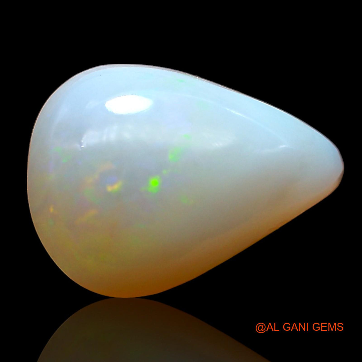 4.00 Cts Natural Australian Fire Opal Pear Cabochon Loose Gemstone For Jewelry 13x9x5 mm AD-553