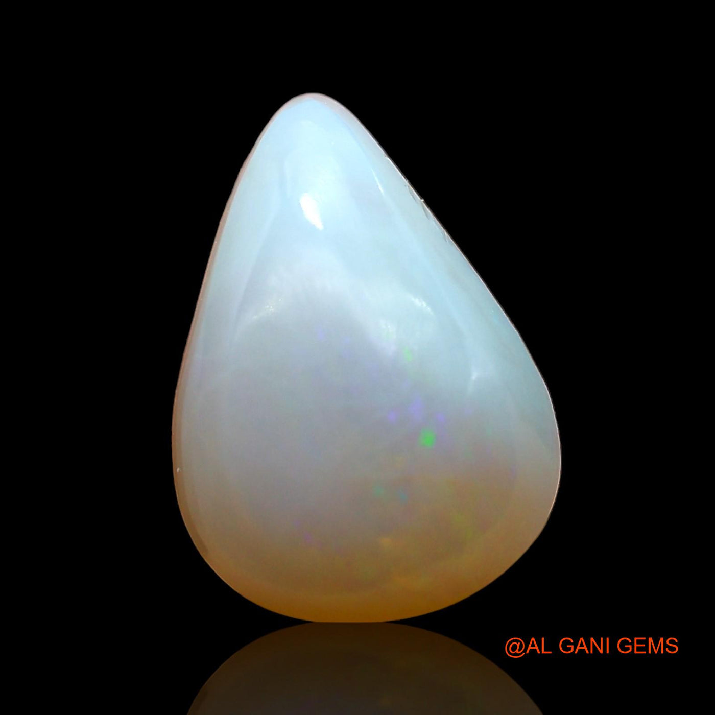 4.00 Cts Natural Australian Fire Opal Pear Cabochon Loose Gemstone For Jewelry 13x9x5 mm AD-553