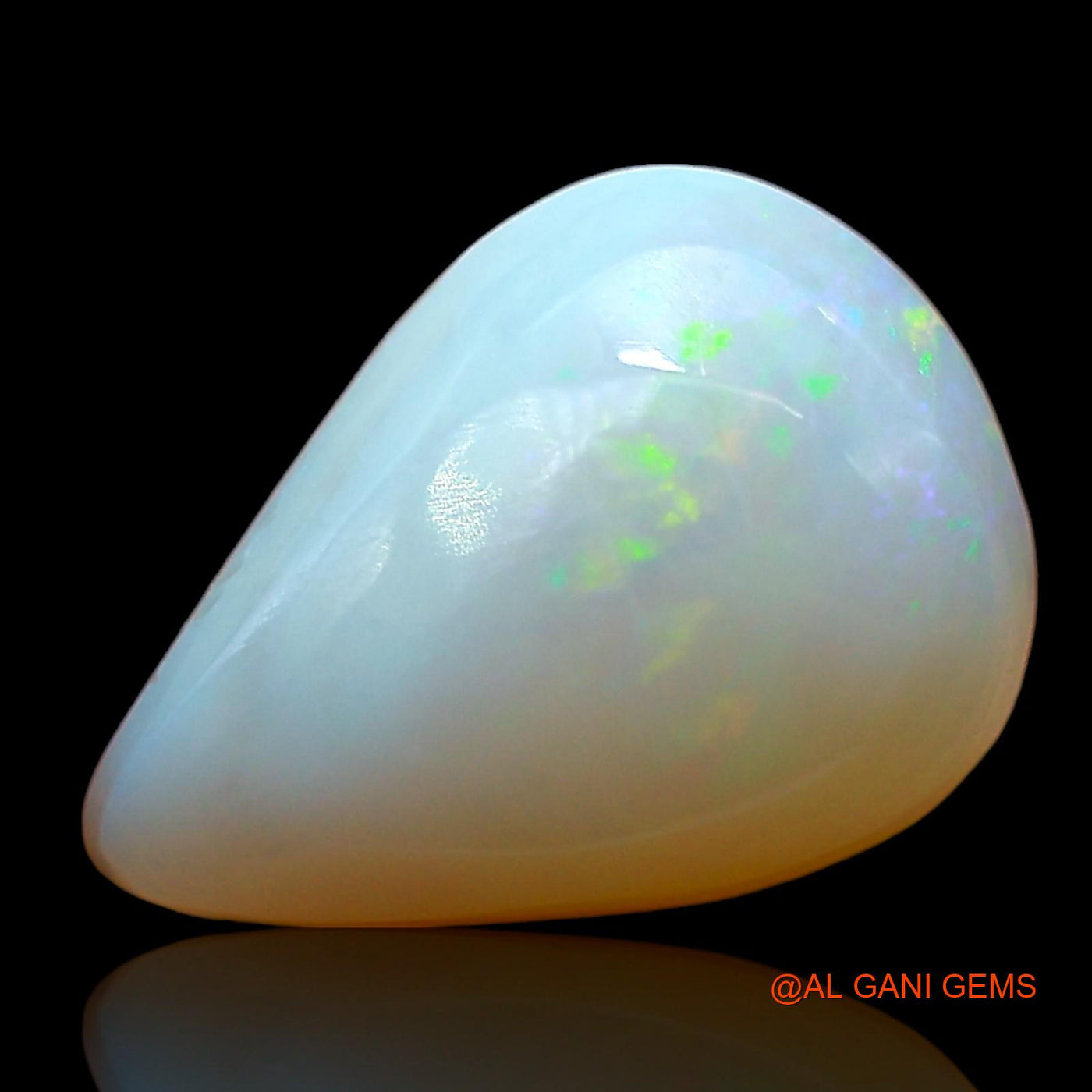 4.00 Cts Natural Australian Fire Opal Pear Cabochon Loose Gemstone For Jewelry 13x9x5 mm AD-553