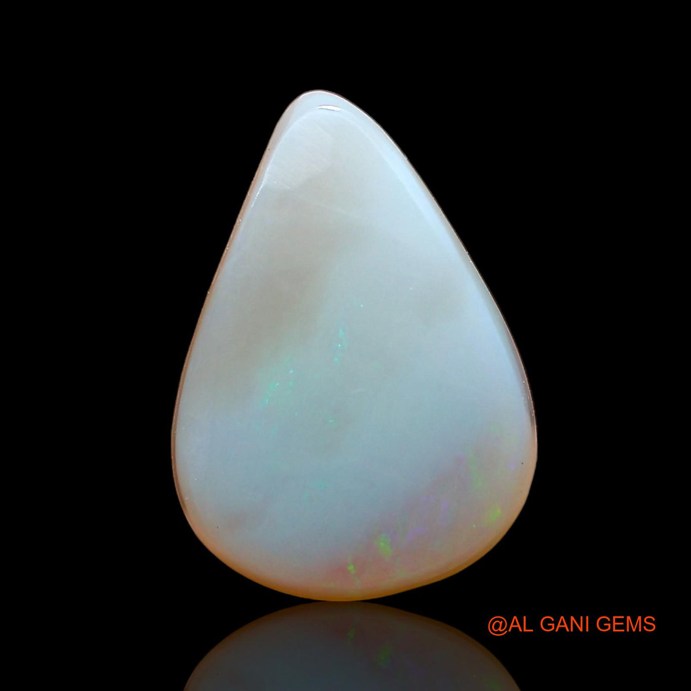 4.00 Cts Natural Australian Fire Opal Pear Cabochon Loose Gemstone For Jewelry 13x9x5 mm AD-553
