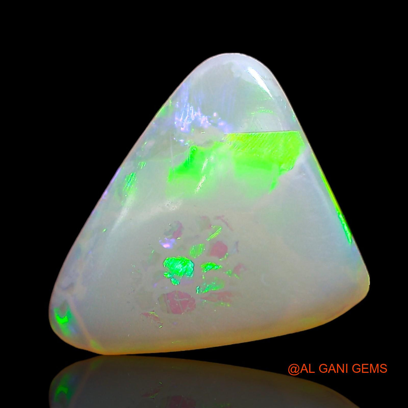 1.00 Cts Unheated Australian Fire Opal Loose Gemstone Trillion Cabochon Natural 12x10x2 mm AD-555