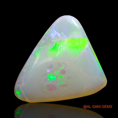 1.00 Cts Unheated Australian Fire Opal Loose Gemstone Trillion Cabochon Natural 12x10x2 mm AD-555