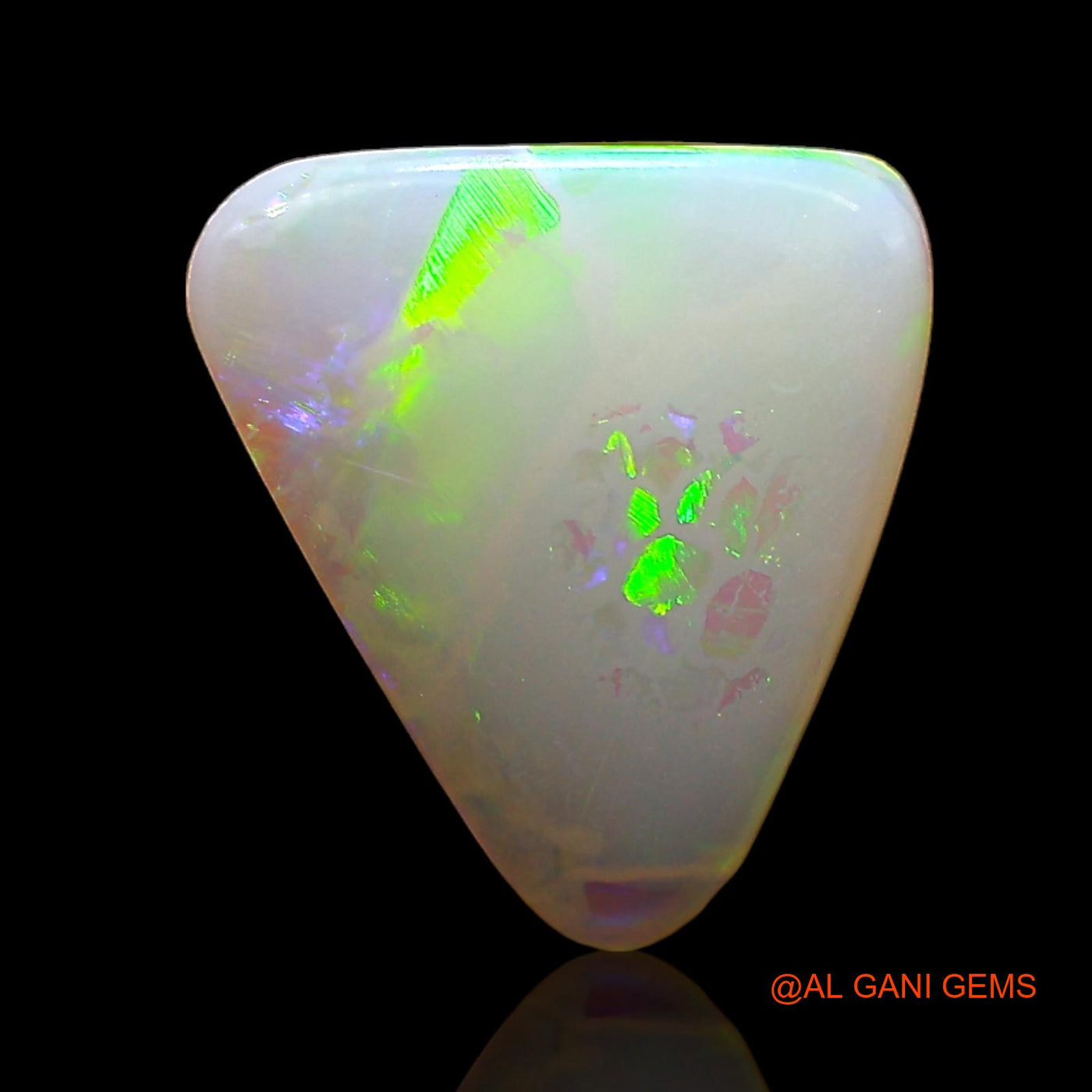 1.00 Cts Unheated Australian Fire Opal Loose Gemstone Trillion Cabochon Natural 12x10x2 mm AD-555