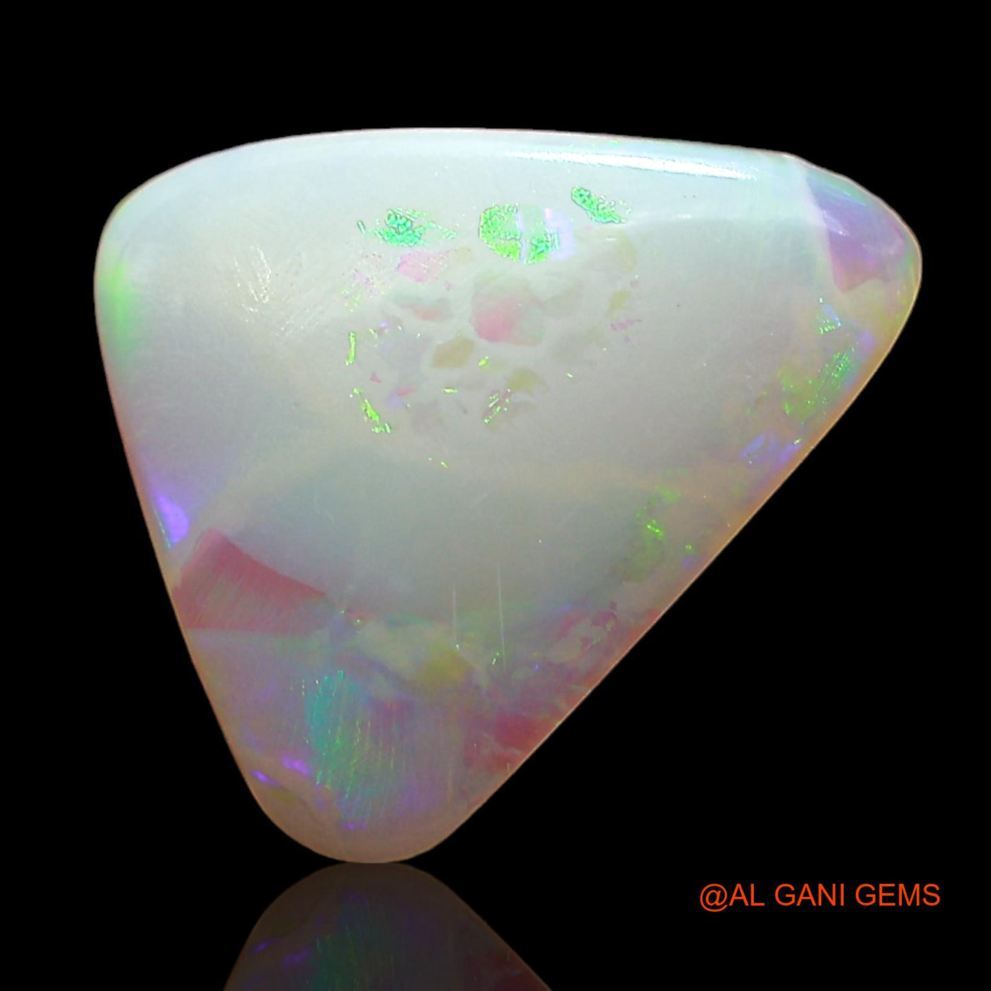 1.00 Cts Unheated Australian Fire Opal Loose Gemstone Trillion Cabochon Natural 12x10x2 mm AD-555