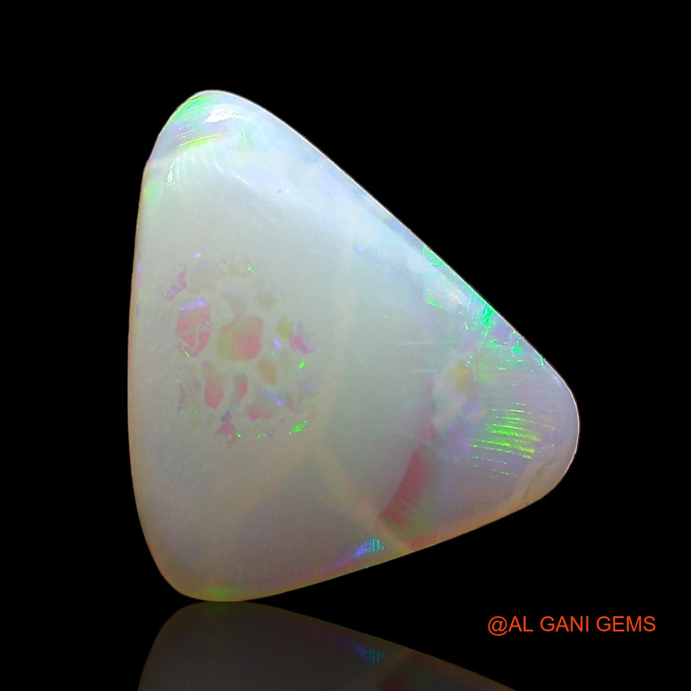 1.00 Cts Unheated Australian Fire Opal Loose Gemstone Trillion Cabochon Natural 12x10x2 mm AD-555